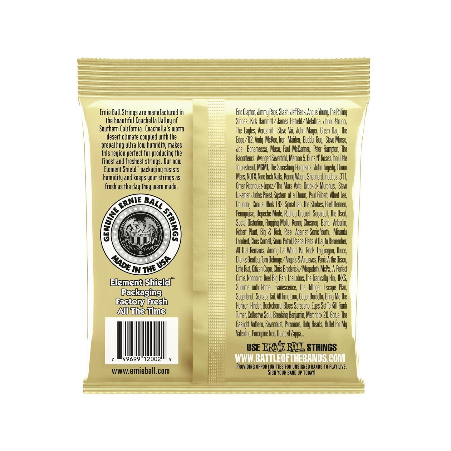 Ernie Ball 2002 Earthwood Bronze Medium