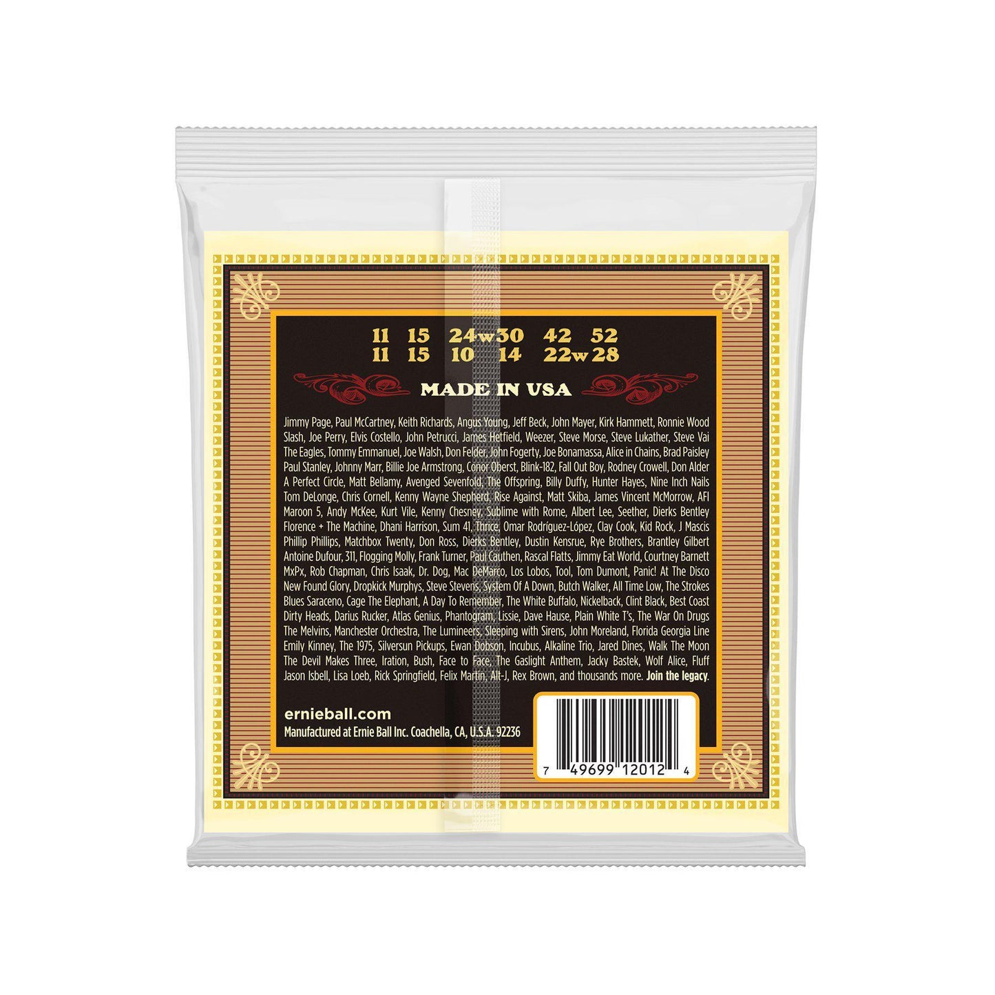 Ernie Ball 2012 Earthwood 12Str. Medium