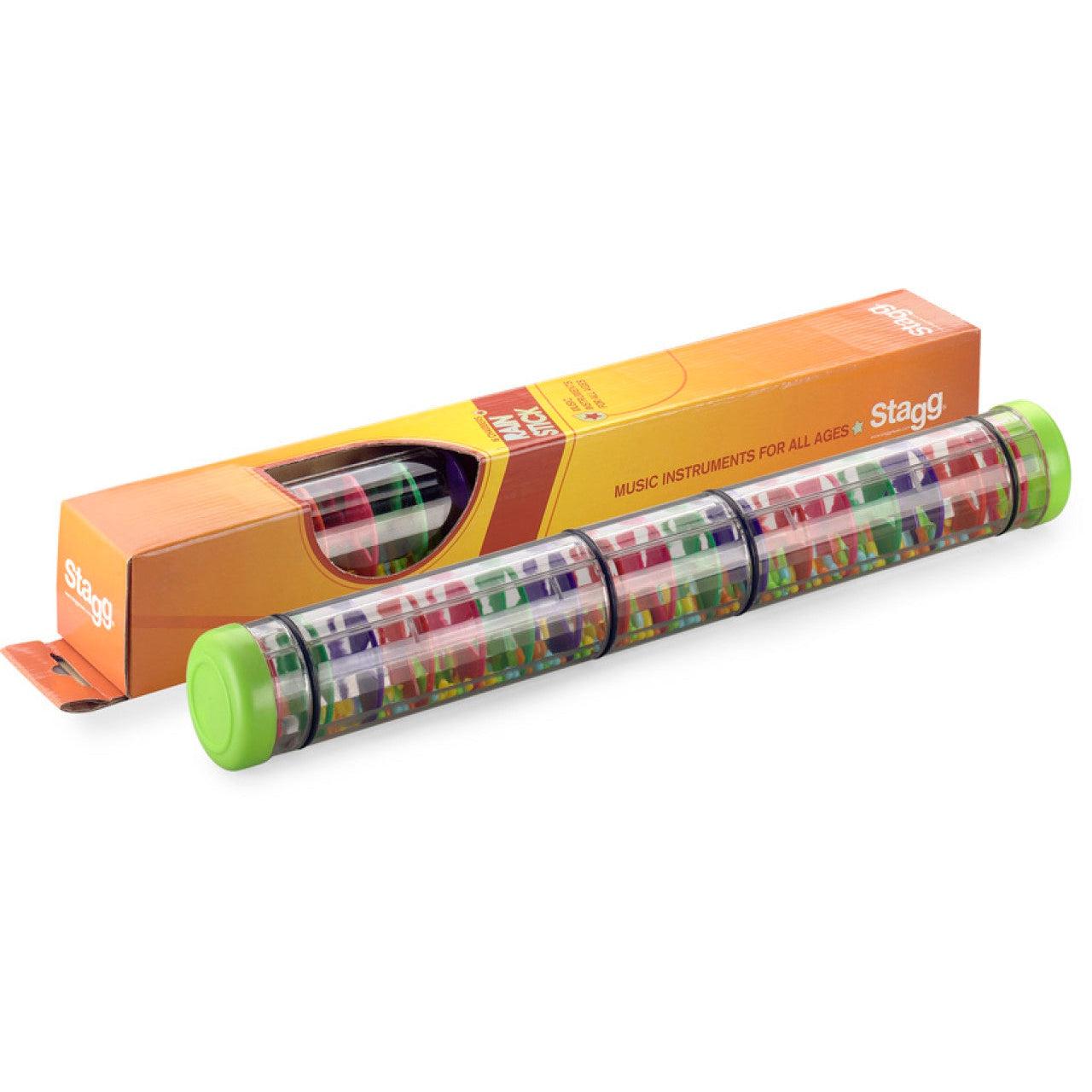 Stagg plastik rain stick med 16 kamre