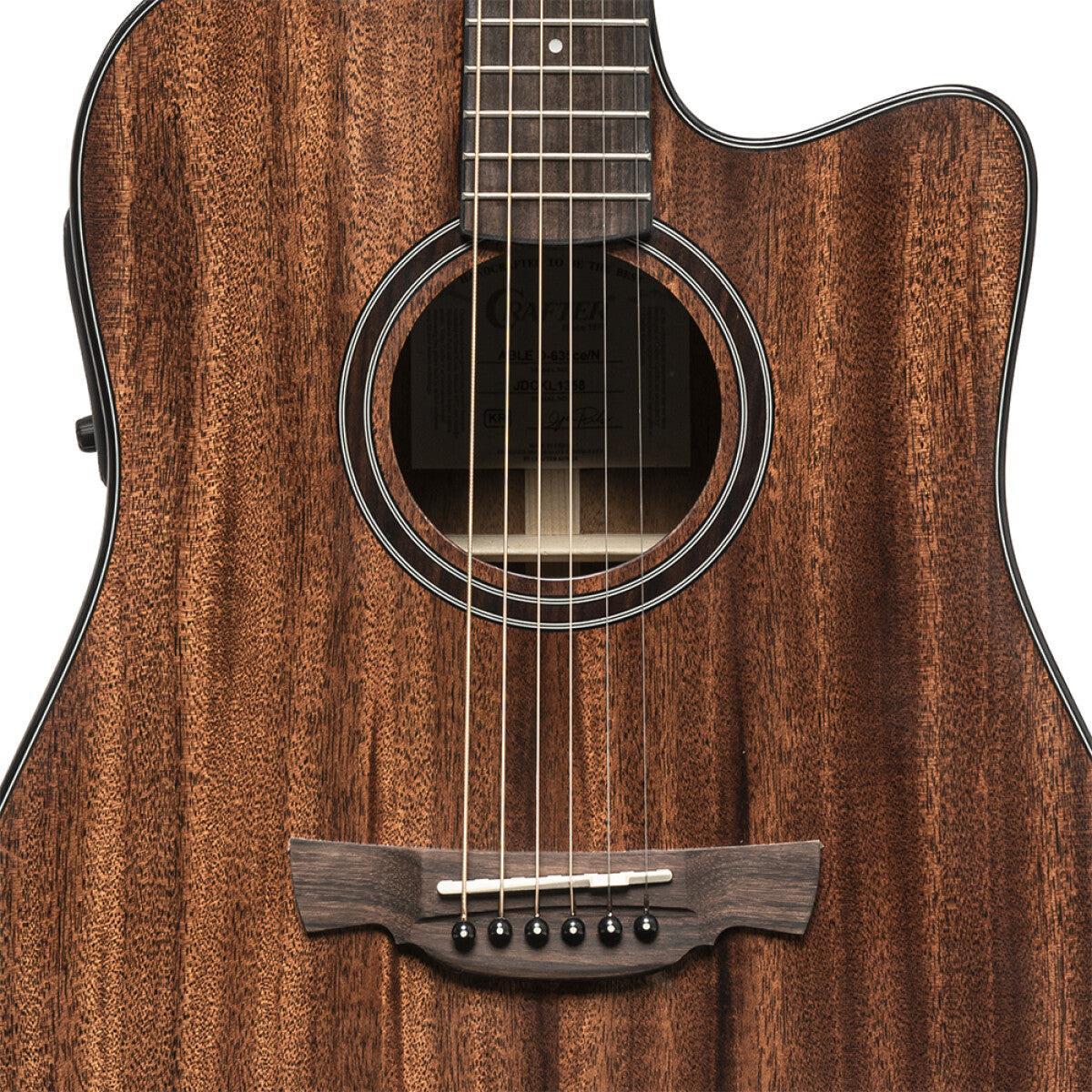 CRAFTER ABLE D635CE N  Dreadnought Elektrisk-akustisk Guitar med Massiv Mahognitop
