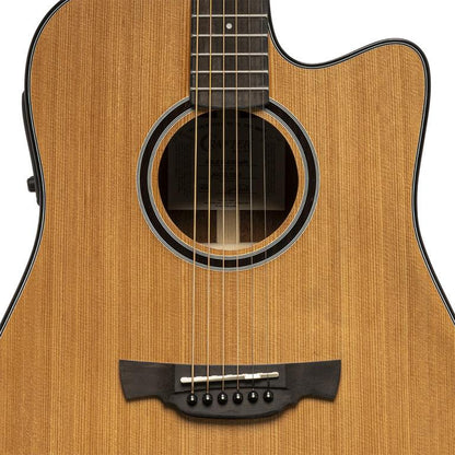 Crafter ABLE D630CE N Dreadnought guitar m/massiv ceder dæk og L.R. Baggs Element Pick-Up