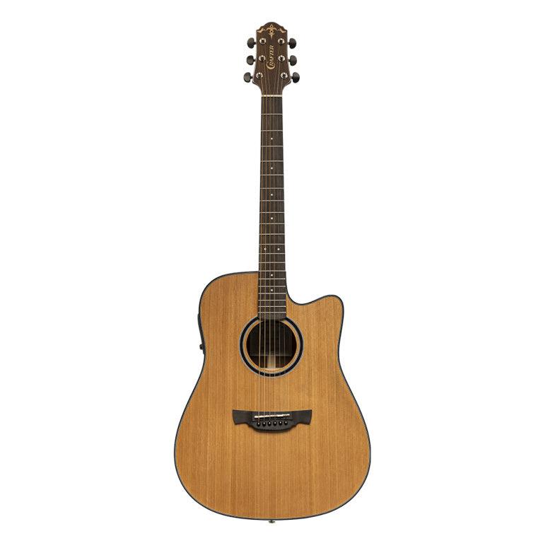 Crafter ABLE D630CE N Dreadnought guitar m/massiv ceder dæk og L.R. Baggs Element Pick-Up