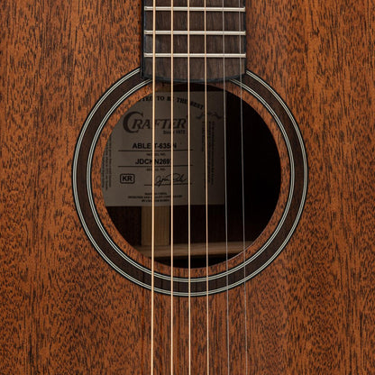 Crafter ABLE T635 N Orchestra guitar med massiv mahogni dæk