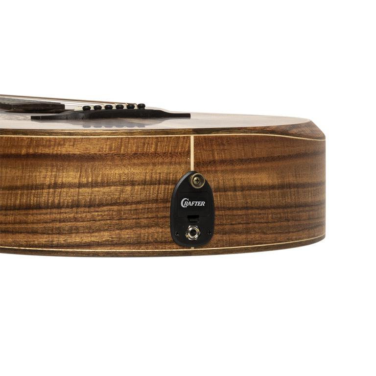 Crafter BIG MINO ALK LH E/A guitar med solid koa top, left handed