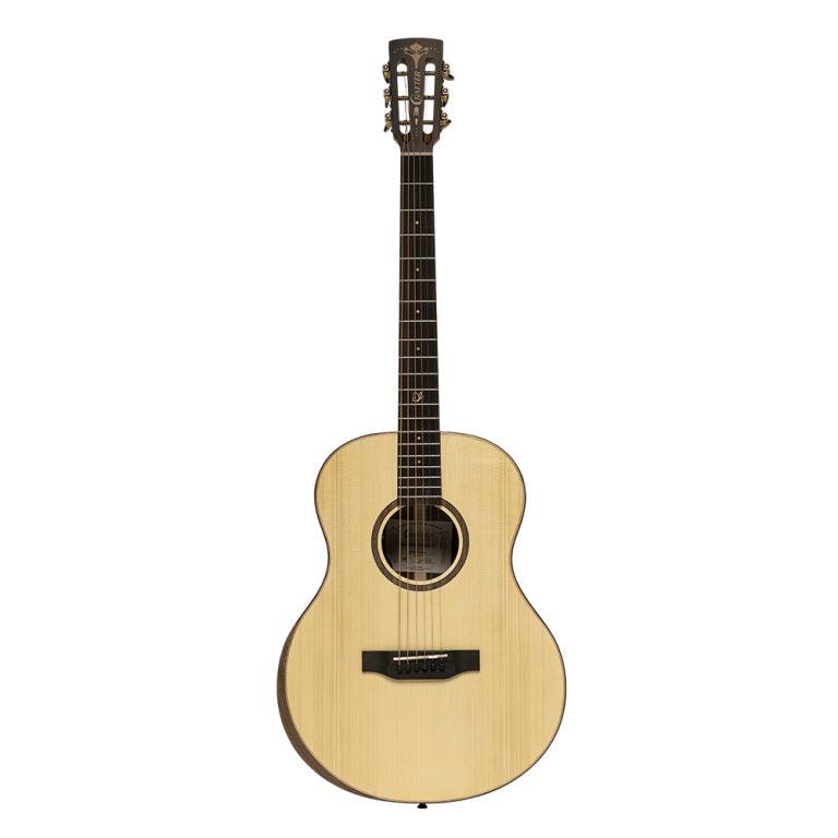 Crafter BIG MINO BK WLN Akustisk-elektrisk Guitar med Massivt Grantræsdæk