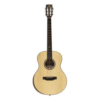 Crafter BIG MINO BK WLN Akustisk-elektrisk Guitar med Massivt Grantræsdæk