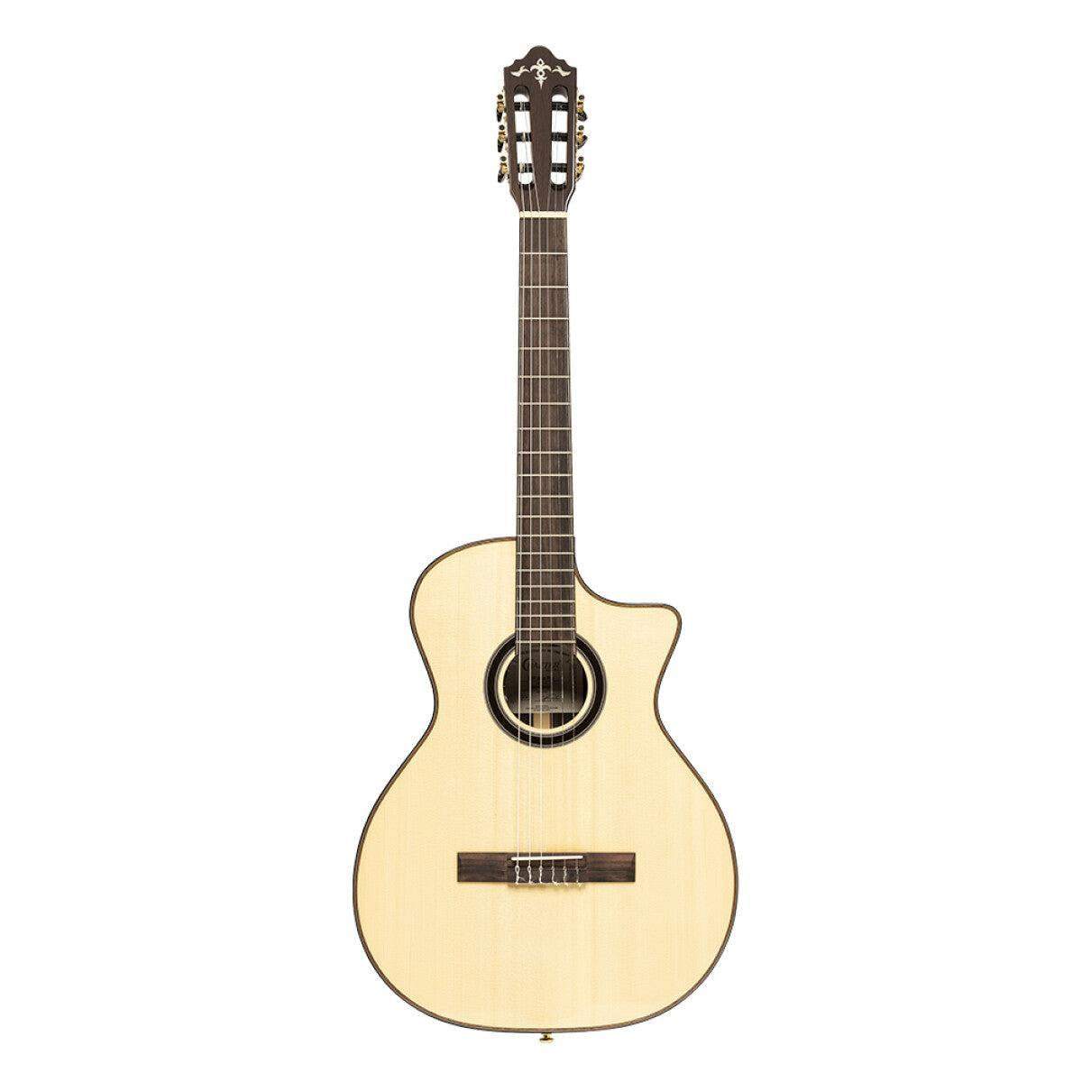 Crafter SNT 20CE PRO Klassisk Elektrisk Guitar med Massivt Grantræsdæk