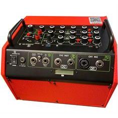 Ellipse 120W batteridreven forstærker og taske - Q3 rød