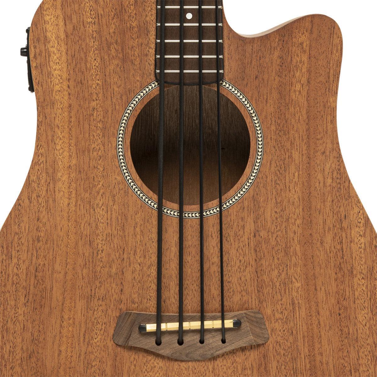 Gold Tone M-BASS25 25" akustisk-elektrisk mikrobas med mahognitop og taske inkluderet