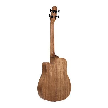 Gold Tone M-BASS25/FL/L Venstrehåndet fretless mikrobas med massiv mahogni-dæk og taske – 25"