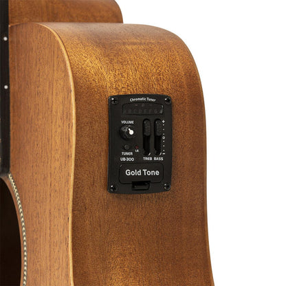 Gold Tone M-BASS25/L 25" akustisk-elektrisk micro bass i mahogni, venstrehåndet model