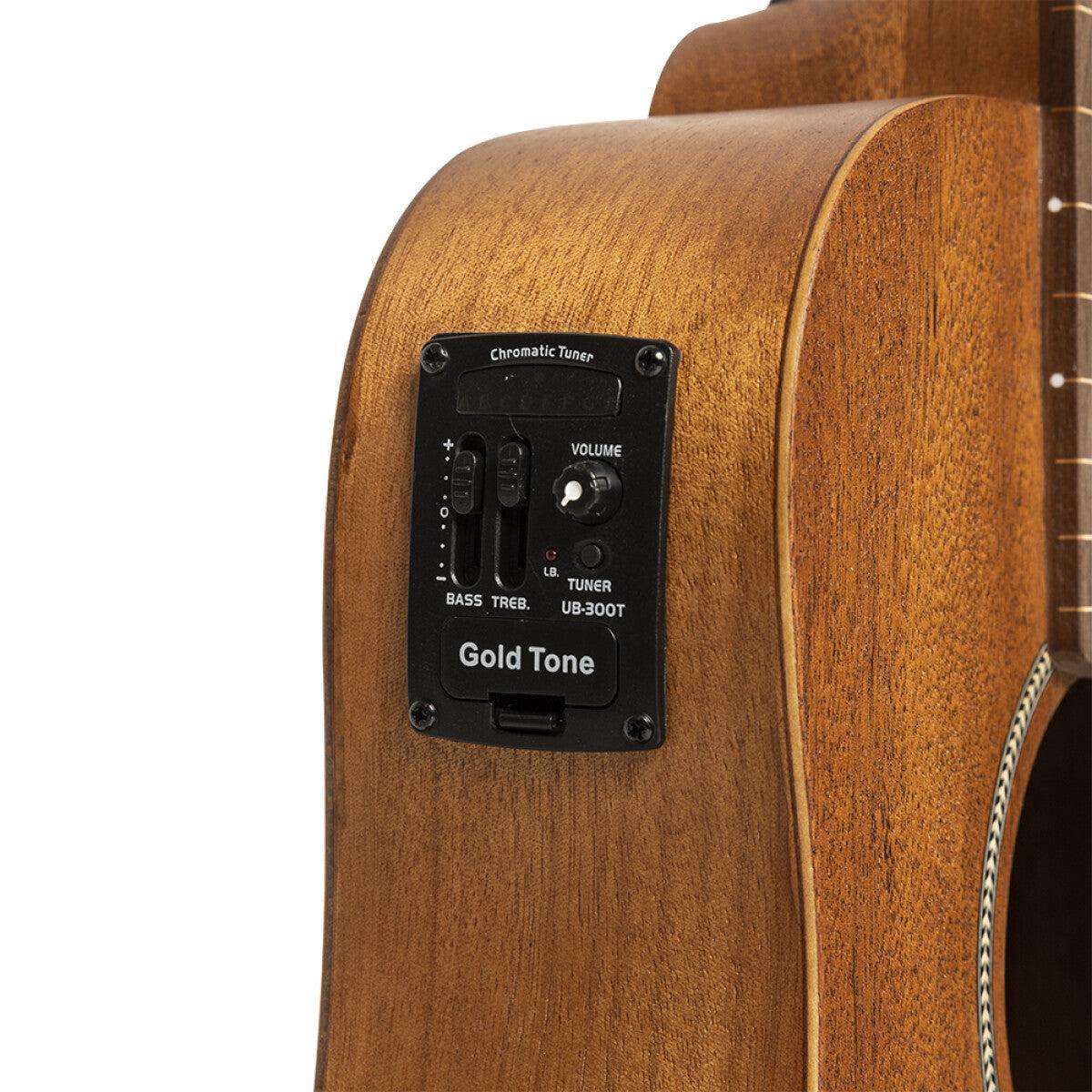 Gold Tone M-BASS/FL 23" Fretless Akustisk-Elektrisk Mikrobas med Mahogni-Top og Taske