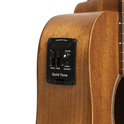 Gold Tone M-BASS/FL 23" Fretless Akustisk-Elektrisk Mikrobas med Mahogni-Top og Taske