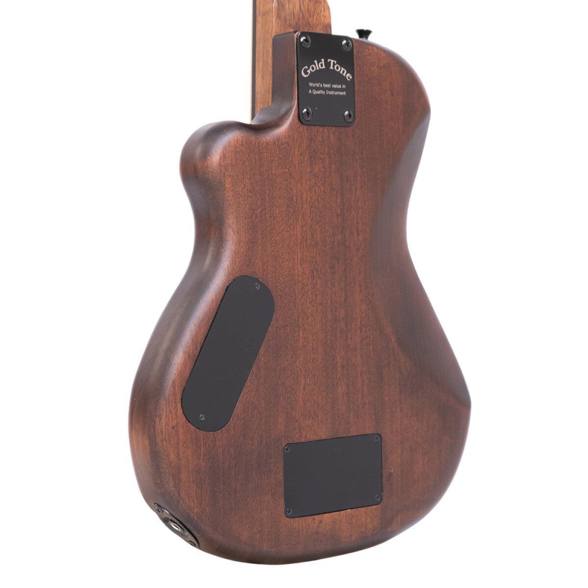 Gold Tone ME-BASS 23" elektrisk mikrobas med massiv mahogni-dæk og taske