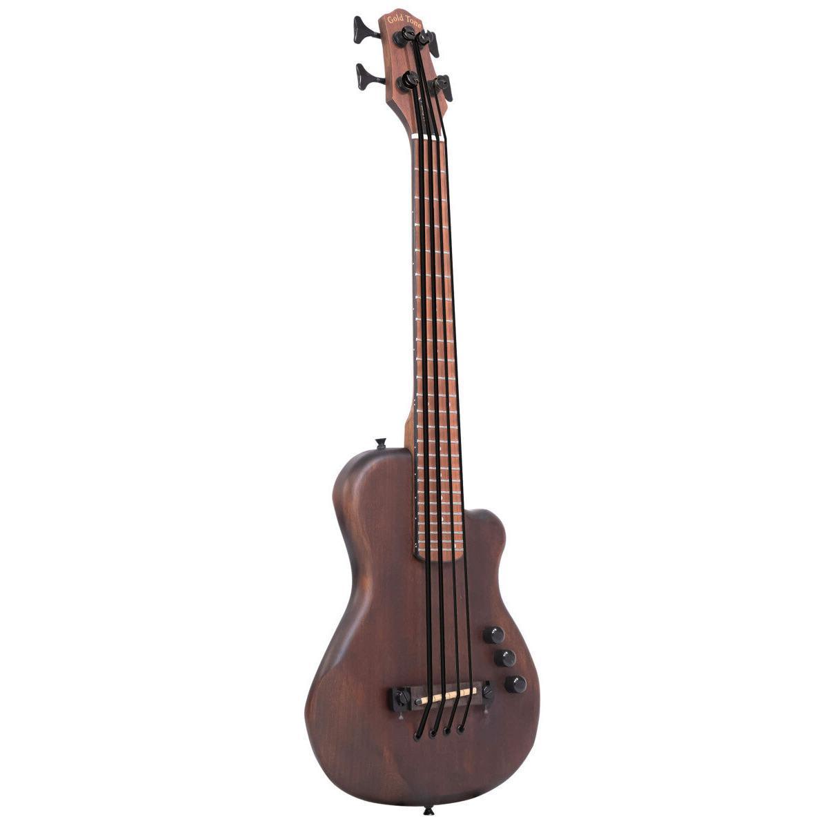 Gold Tone ME-BASS 23" elektrisk mikrobas med massiv mahogni-dæk og taske