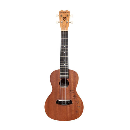Islander MC-4-HNS Traditional concert ukulele with mahogany top and Honu turtle engraving