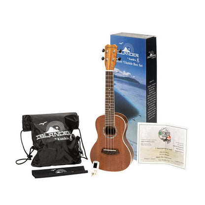 Islander PAT-BOX Traditionell mahogny konsert ukulele "reforest Hawai" MCB-4 + tillbaka