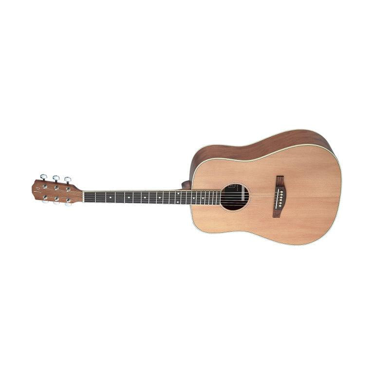 J.N Guitars ASY-D LH dreadnought guitar m/massiv gran dæk, venstrehåndsmodel