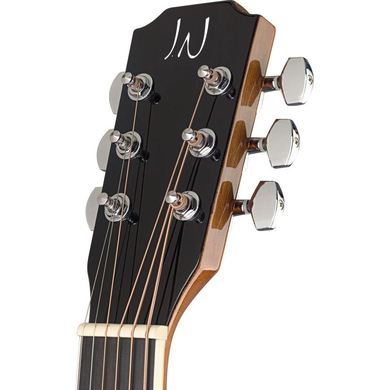 J.N Guitars BES-ACE DCB LH Dark cherryburst acoustic-electric auditorium guitar with solid spruce top, left-handed, Bessie