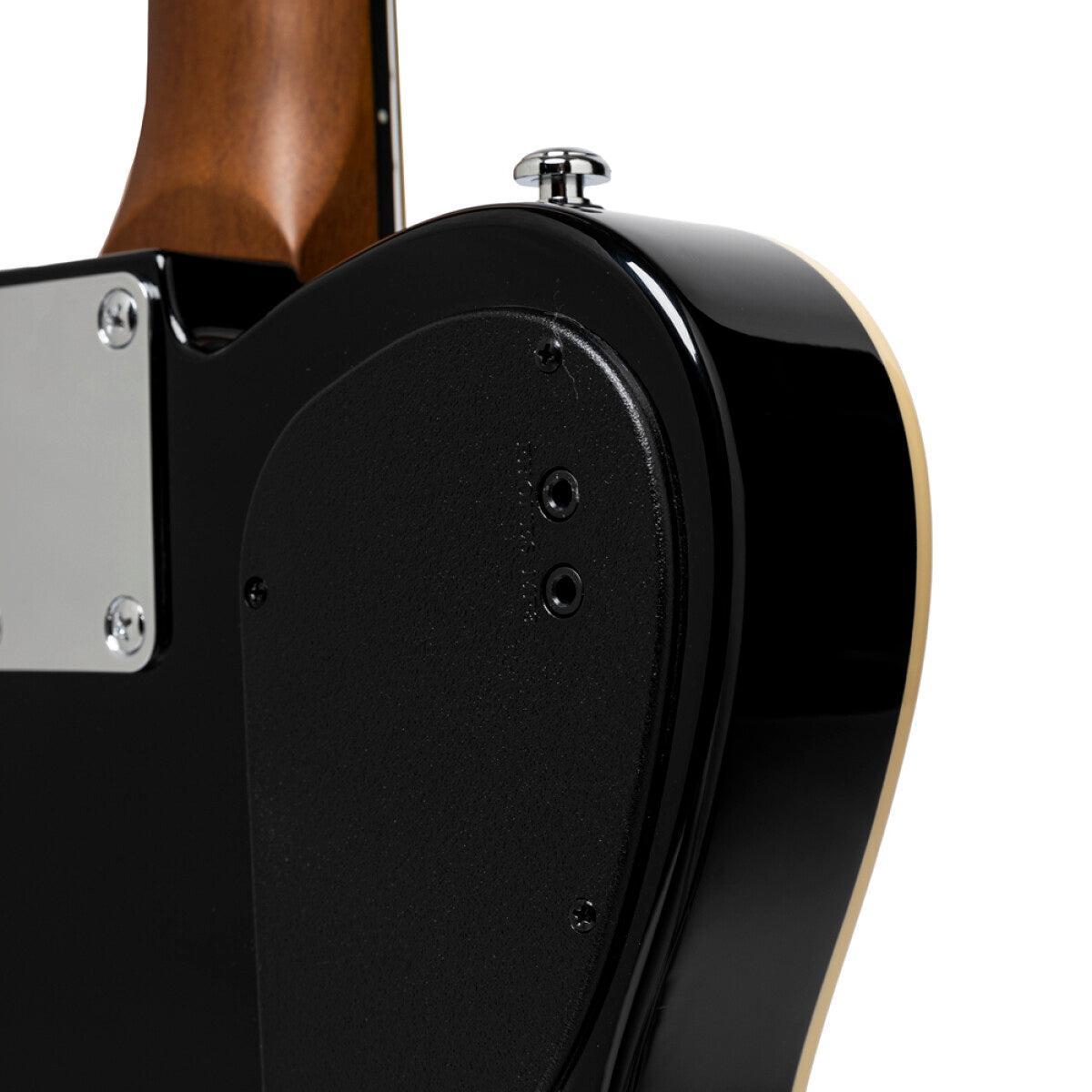 J.N Guitars EW3000CBK  western el-guitar m/massiv krop, sort