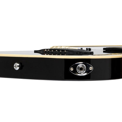 J.N Guitars EW3000CBK  western el-guitar m/massiv krop, sort