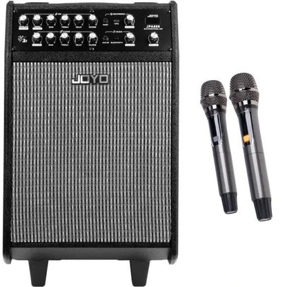 Joyo JPA-866 transportabelt anlæg m/ 2 x trådløs mikrofon