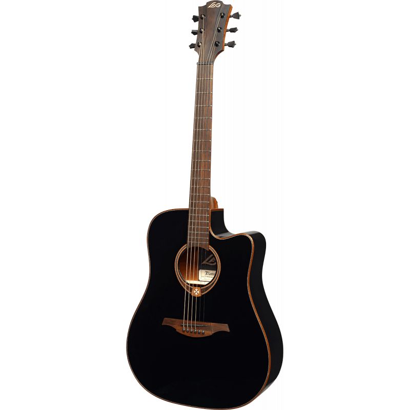 Lag Guitars T118DCE-BLK Dreadnought cutaway electro black