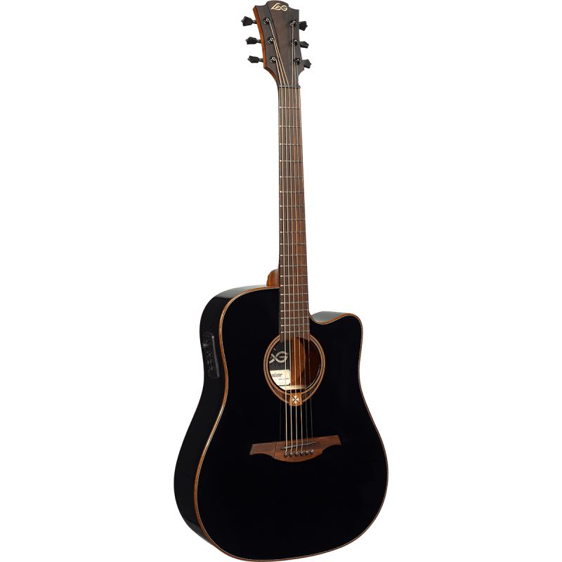 Lag Guitars T118DCE-BLK Dreadnought cutaway electro black