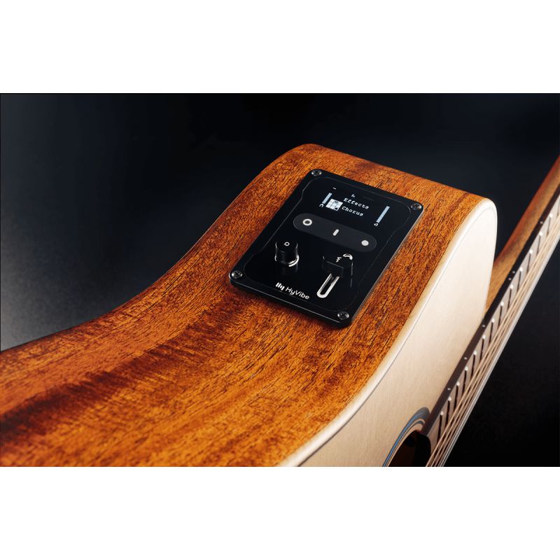 Lag Guitars THV10DCE-LB Hyvibe, cutaway, satin, softcase