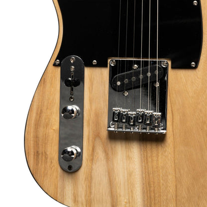 STAGG SET-STD NAT LH "T" Series Standard Electric Guitar, venstrehåndet model