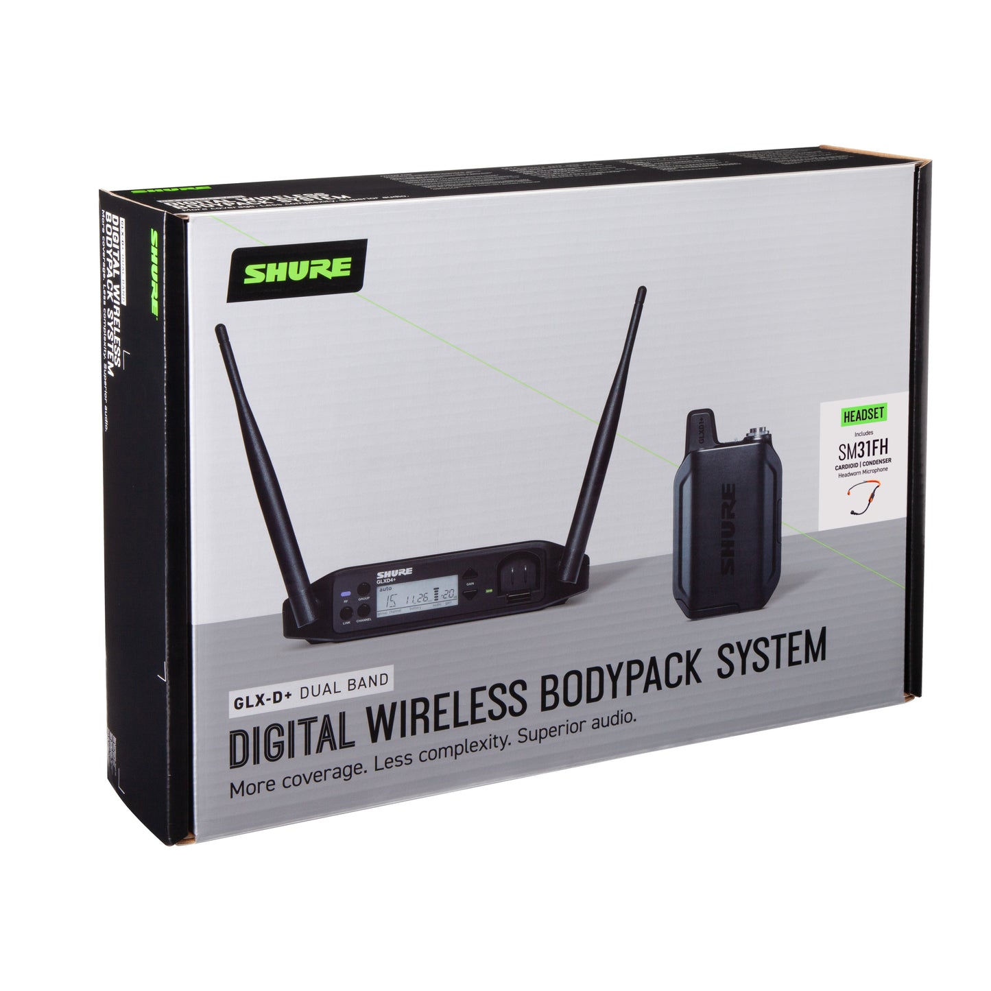 Shure GLXD14+E/SM31-Z4 Trådløs headset mikrofon
