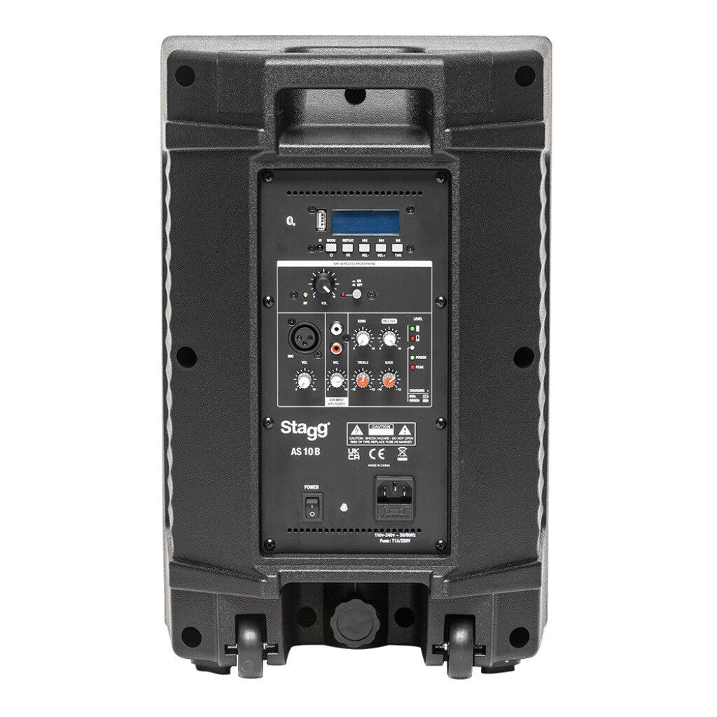 Stagg 10" Battery Powered højttaler med bluetooth og UHF mikrofon