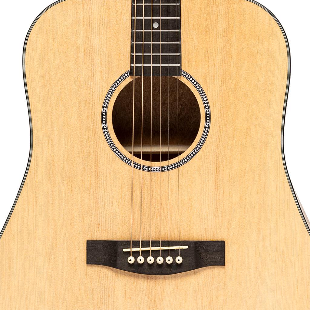 Stagg SA25 D SPRUCE Dreadnought western guitar med grandæk - natur