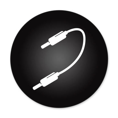 Stagg patch kabel, vinkel jack til vinkel jack mono, 10 cm