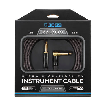 Boss Premium Instrumentkabel med straight - right-angle 1/4'' tilslutning
