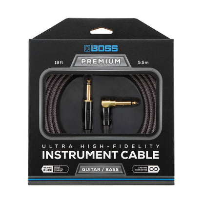 Boss Premium Instrumentkabel med straight - right-angle 1/4'' tilslutning