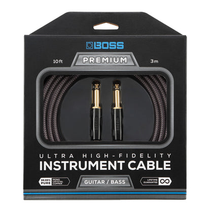 Boss Premium Instrumentkabel, raka 1/4" kontakter 