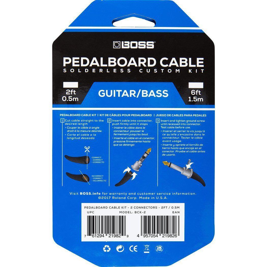 Boss loddefrit Pedalboard Kabel Kit