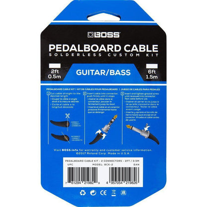 Boss loddefrit Pedalboard Kabel Kit