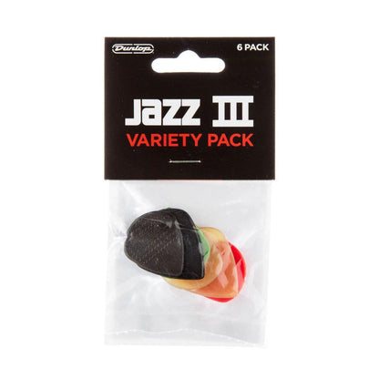 Dunlop Jazz III Plektre Varieret Pakke PVP103