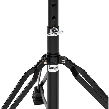 Stagg DT-32BK trommestol m/dobbelt ben, sort finish