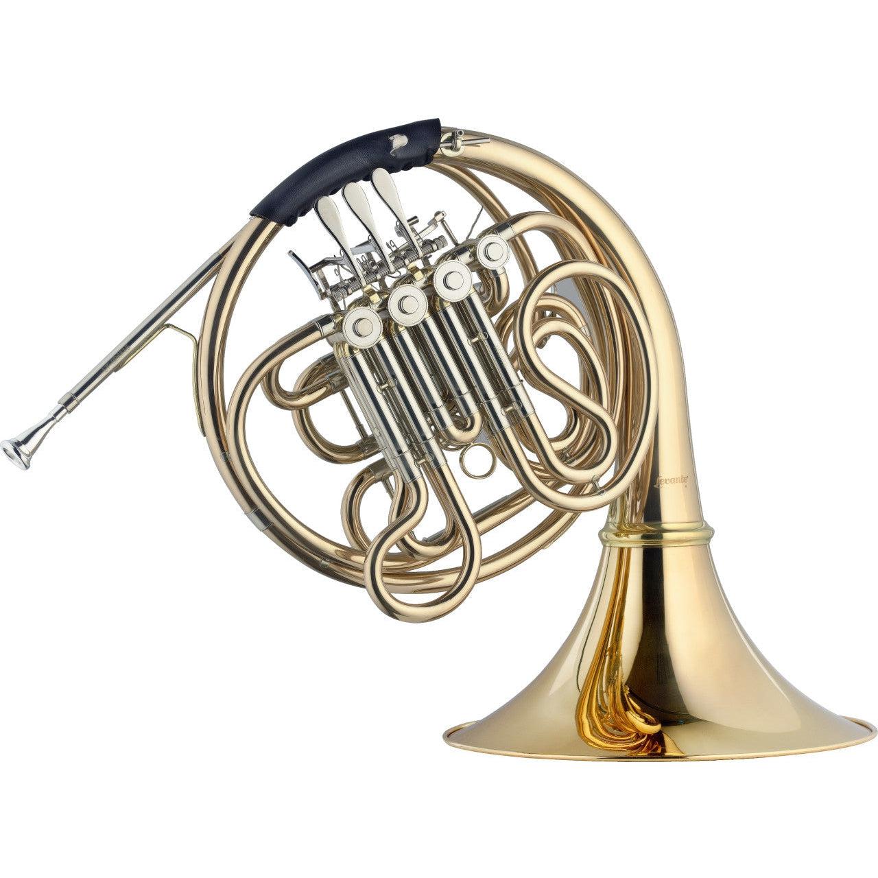 Stagg F/Bb valdhorn, 4 Rotary Valves, Body In Gold Brass
