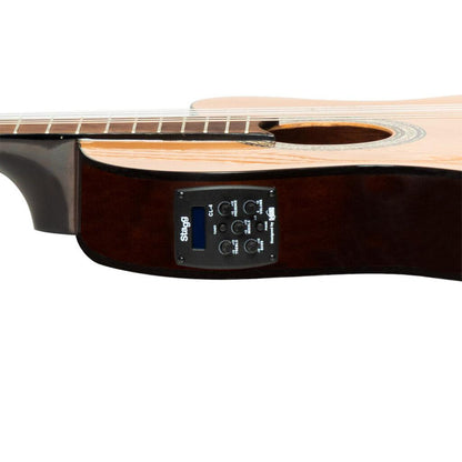 Stagg SCL60-TCE Klassisk guitar med Preamp - Natur