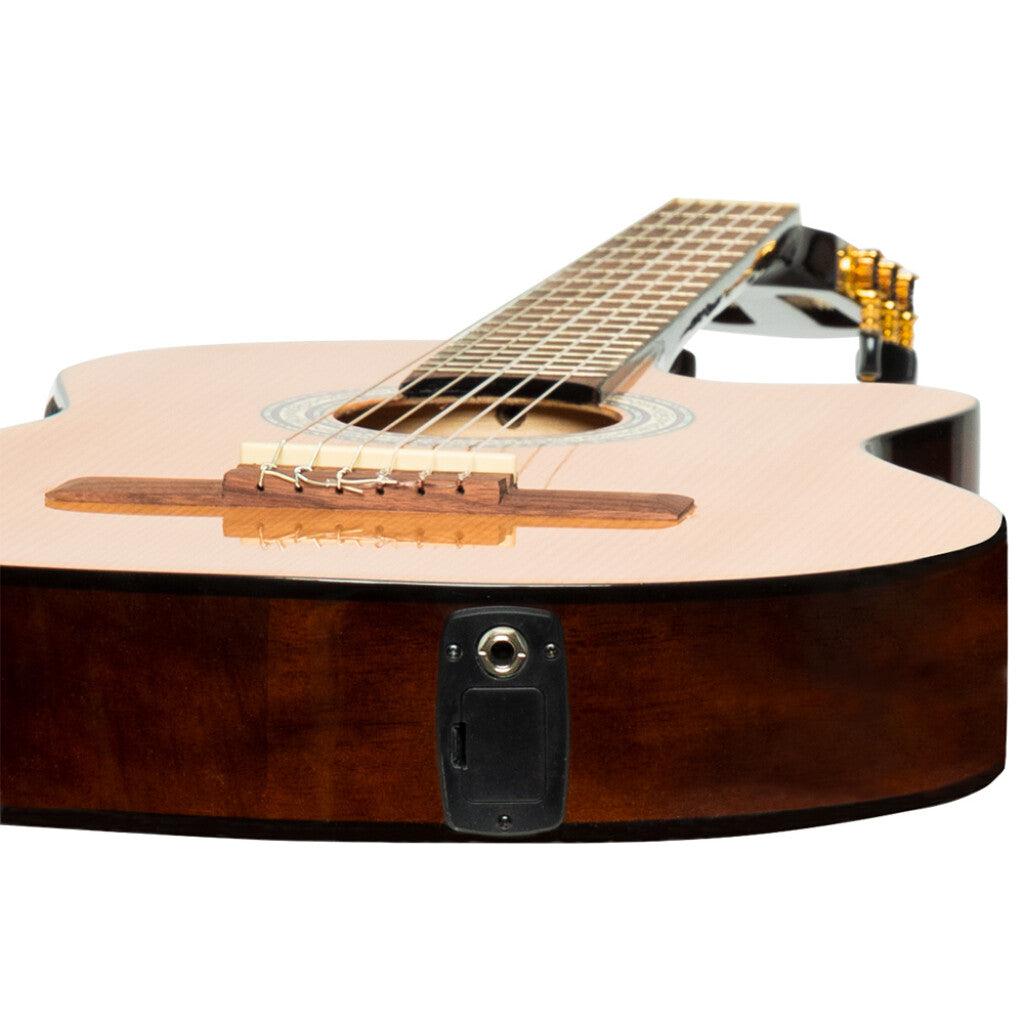 Stagg SCL60-TCE Klassisk guitar med Preamp - Natur