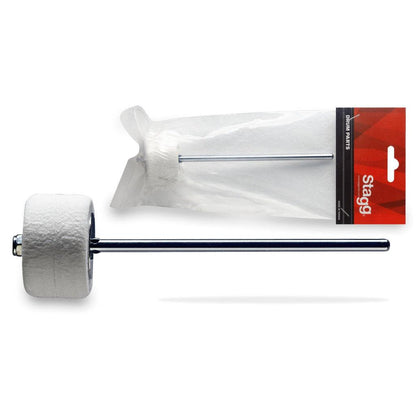 Stagg stortrommekølle med hvid filt