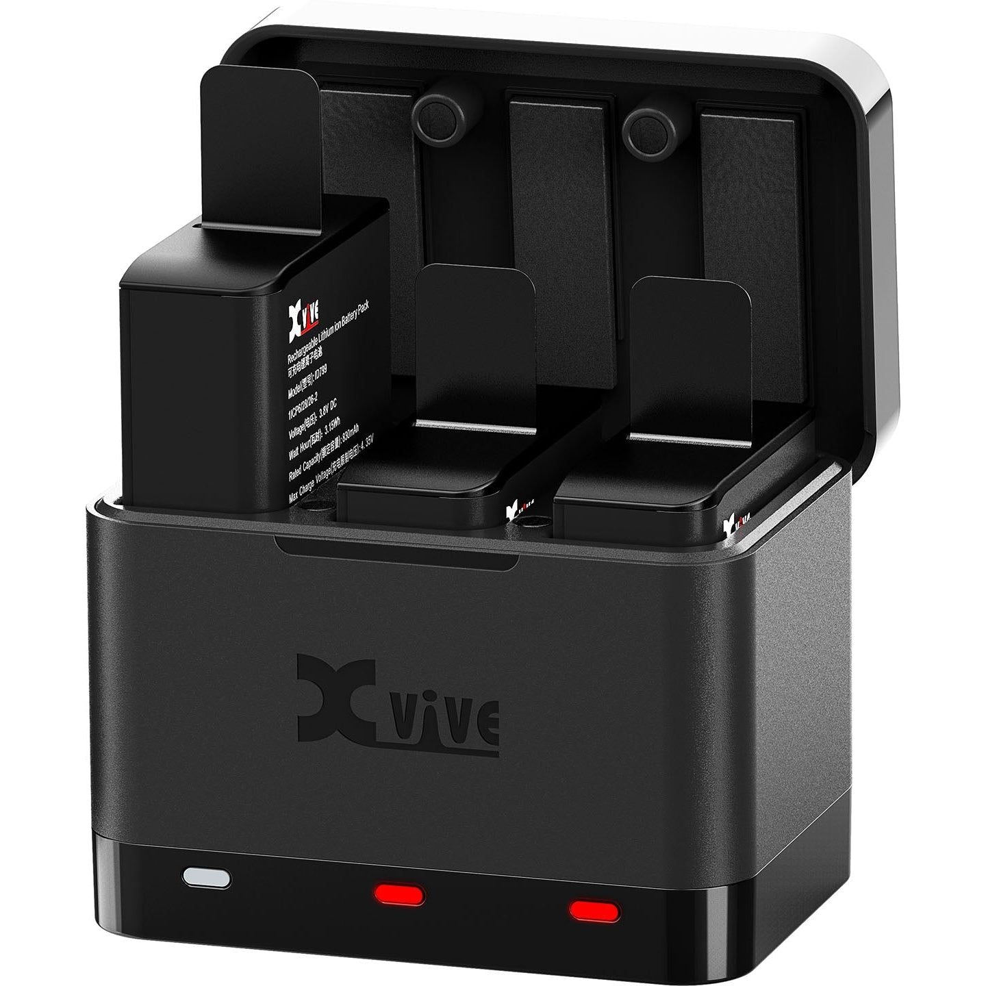 XVIVE U5C Ladestation til tre batterier